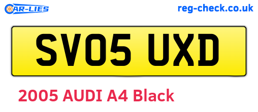 SV05UXD are the vehicle registration plates.