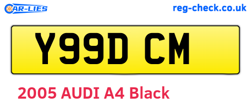 Y99DCM are the vehicle registration plates.