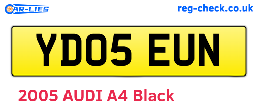 YD05EUN are the vehicle registration plates.