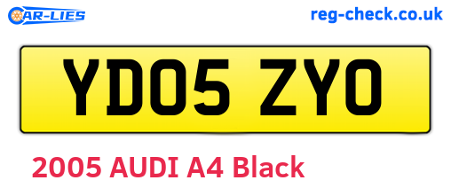YD05ZYO are the vehicle registration plates.