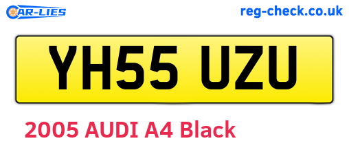 YH55UZU are the vehicle registration plates.