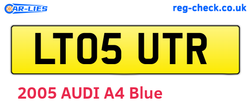 LT05UTR are the vehicle registration plates.