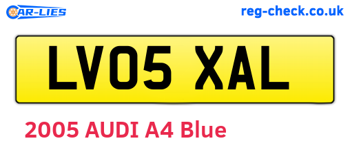 LV05XAL are the vehicle registration plates.