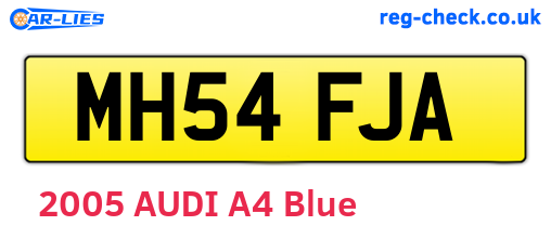 MH54FJA are the vehicle registration plates.