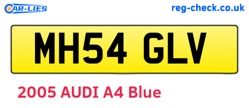 MH54GLV are the vehicle registration plates.