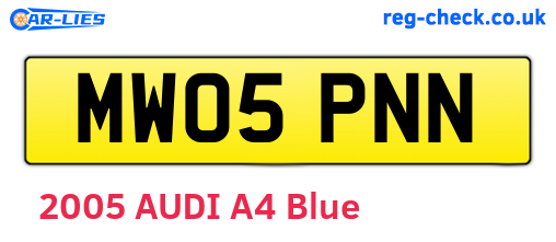 MW05PNN are the vehicle registration plates.