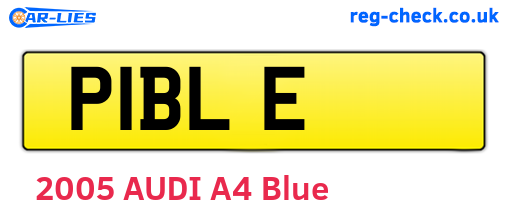 P1BLE are the vehicle registration plates.