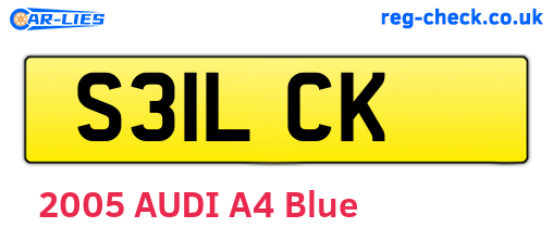 S31LCK are the vehicle registration plates.