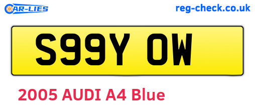 S99YOW are the vehicle registration plates.
