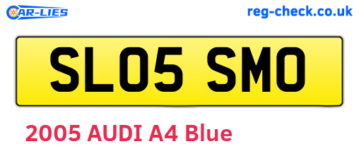 SL05SMO are the vehicle registration plates.
