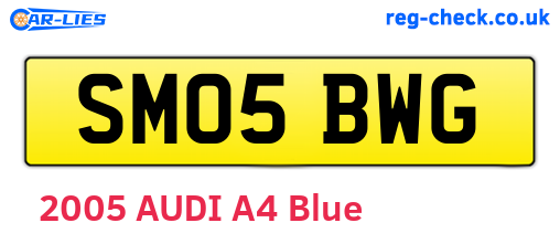 SM05BWG are the vehicle registration plates.