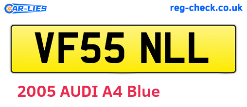 VF55NLL are the vehicle registration plates.