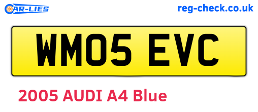 WM05EVC are the vehicle registration plates.