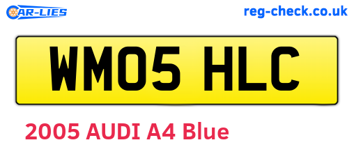WM05HLC are the vehicle registration plates.
