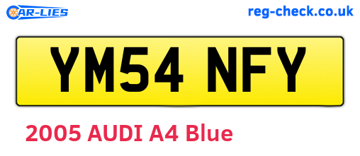YM54NFY are the vehicle registration plates.