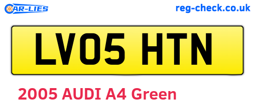 LV05HTN are the vehicle registration plates.