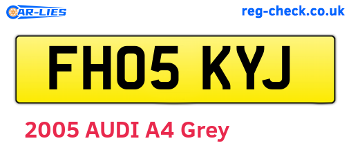 FH05KYJ are the vehicle registration plates.