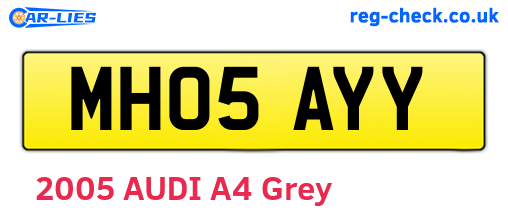 MH05AYY are the vehicle registration plates.