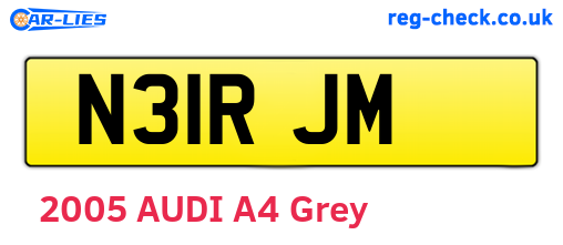 N31RJM are the vehicle registration plates.