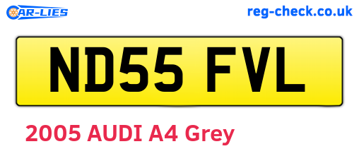 ND55FVL are the vehicle registration plates.