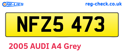 NFZ5473 are the vehicle registration plates.