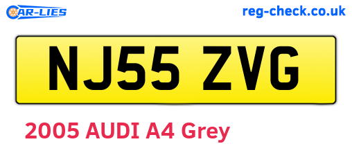 NJ55ZVG are the vehicle registration plates.