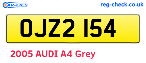 OJZ2154 are the vehicle registration plates.