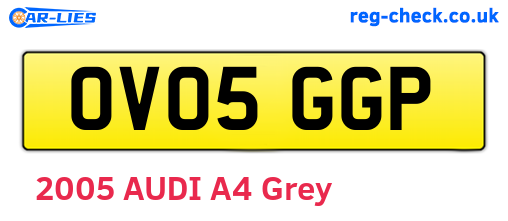 OV05GGP are the vehicle registration plates.