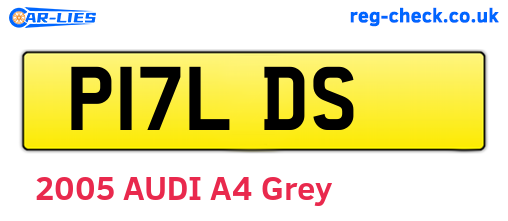 P17LDS are the vehicle registration plates.