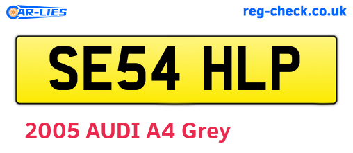 SE54HLP are the vehicle registration plates.