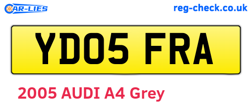 YD05FRA are the vehicle registration plates.