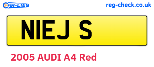 N1EJS are the vehicle registration plates.