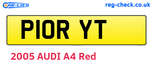 P10RYT are the vehicle registration plates.