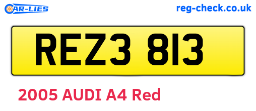 REZ3813 are the vehicle registration plates.