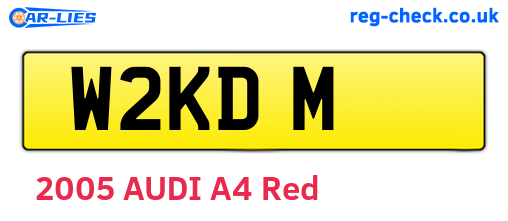 W2KDM are the vehicle registration plates.