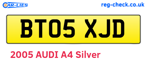 BT05XJD are the vehicle registration plates.