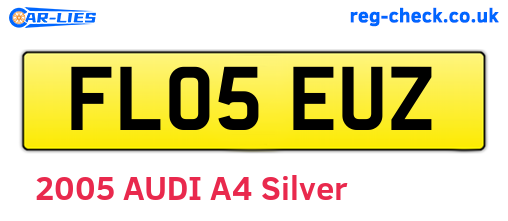 FL05EUZ are the vehicle registration plates.