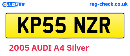 KP55NZR are the vehicle registration plates.