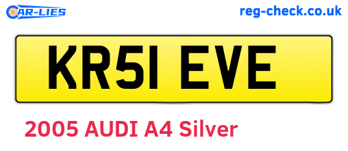 KR51EVE are the vehicle registration plates.