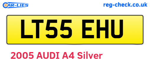 LT55EHU are the vehicle registration plates.