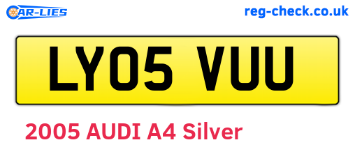 LY05VUU are the vehicle registration plates.