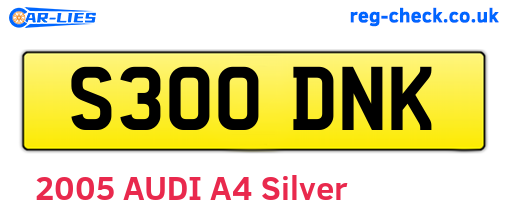 S300DNK are the vehicle registration plates.
