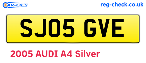 SJ05GVE are the vehicle registration plates.