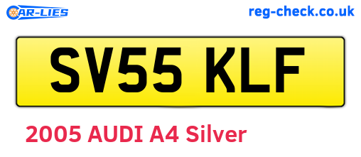 SV55KLF are the vehicle registration plates.