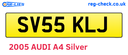 SV55KLJ are the vehicle registration plates.