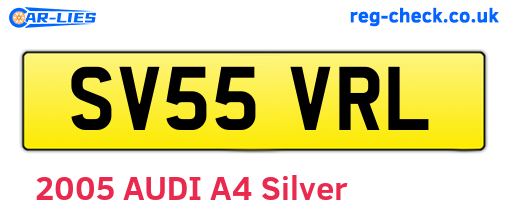 SV55VRL are the vehicle registration plates.