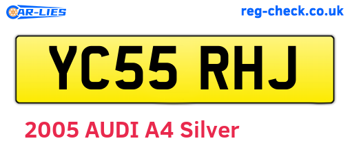 YC55RHJ are the vehicle registration plates.