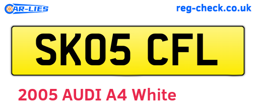 SK05CFL are the vehicle registration plates.