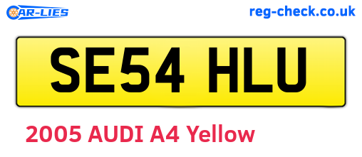 SE54HLU are the vehicle registration plates.