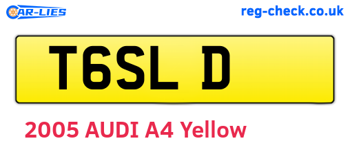 T6SLD are the vehicle registration plates.